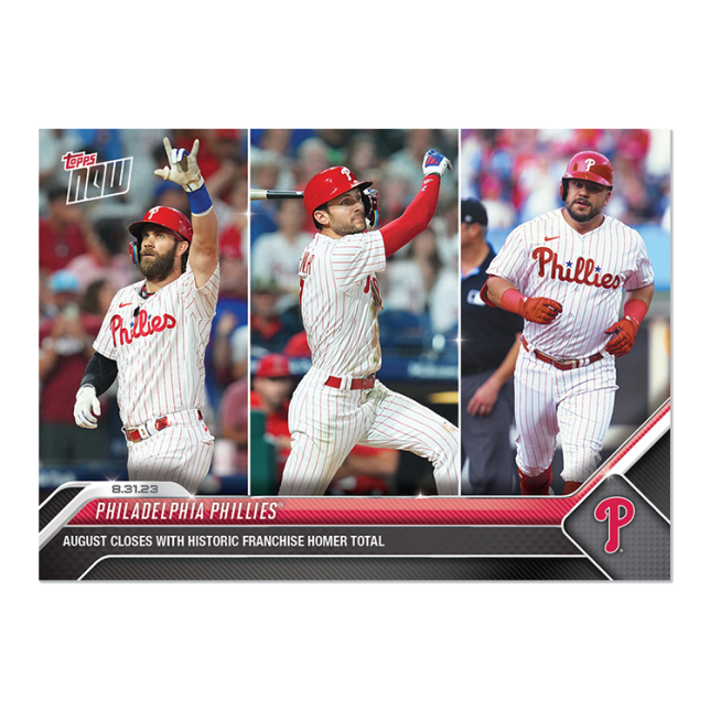 2023 Topps Now #794 Philadelphia  Bryce Harper, Trea Turner Kyle Schwarber