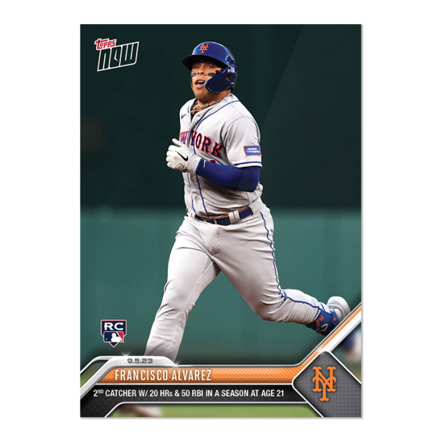 2023 Topps Now #820 Francisco Álvarez