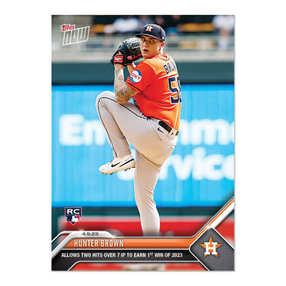 2023 Topps Now #84 Hunter Brown