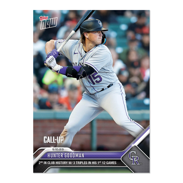2023 Topps Now #847 Hunter Goodman