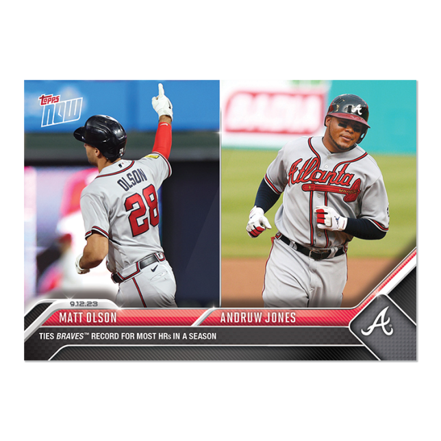 2023 Topps Now #862 Matt Olson/Andruw Jones