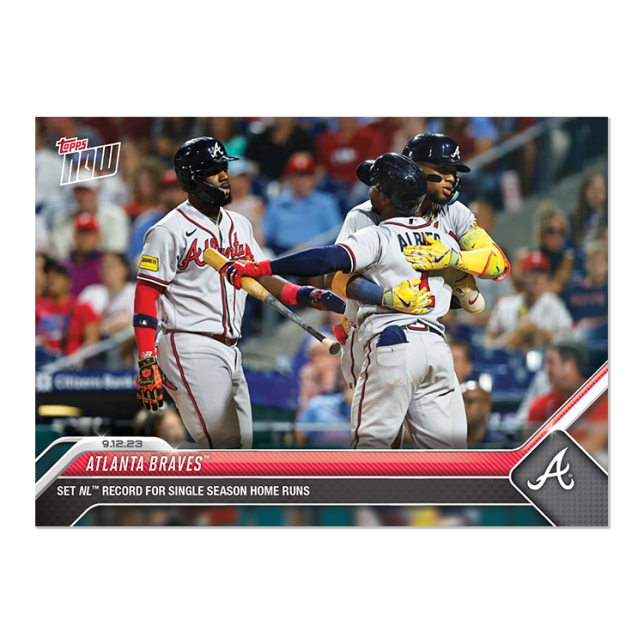 2023 Topps Now #863 Braves HR Record