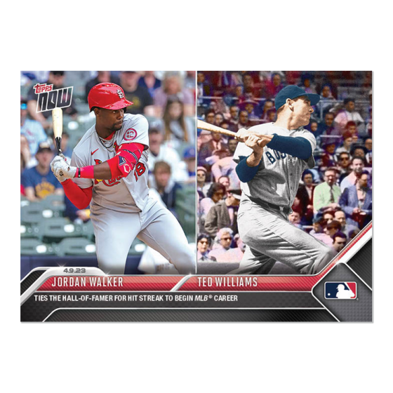 2023 Topps Now #87 Jordan Walker/Ted Williams