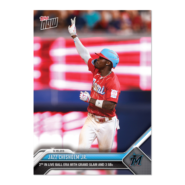 2023 Topps Now #873 Jazz Chisholm Jr.
