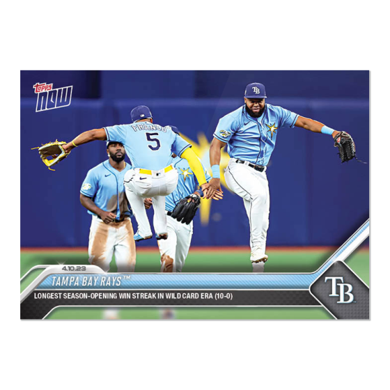 2023 Topps Now #88 Tampa Bay Rays