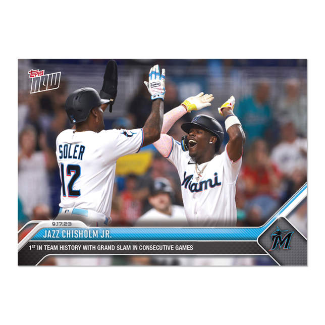 2023 Topps Now #882 Jazz Chisholm Jr.