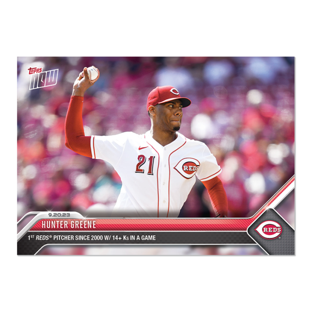 2023 Topps Now #895 Hunter Greene