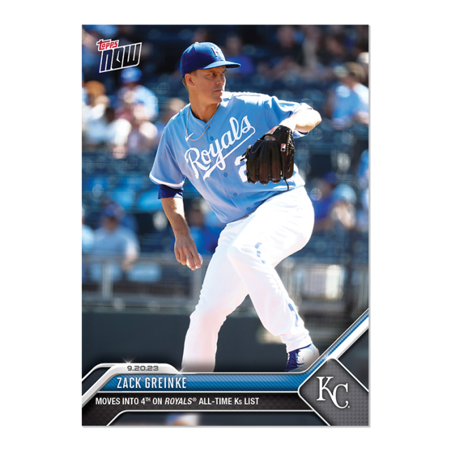 2023 Topps Now #896 Zack Greinke