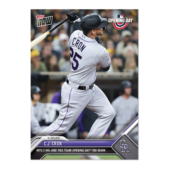 2023 Topps Now #9 C.J. Cron