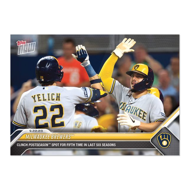 2023 Topps Now #902 Milwaukee Brewers