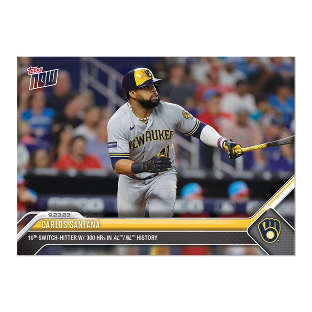 2023 Topps Now #907 Carlos Santana