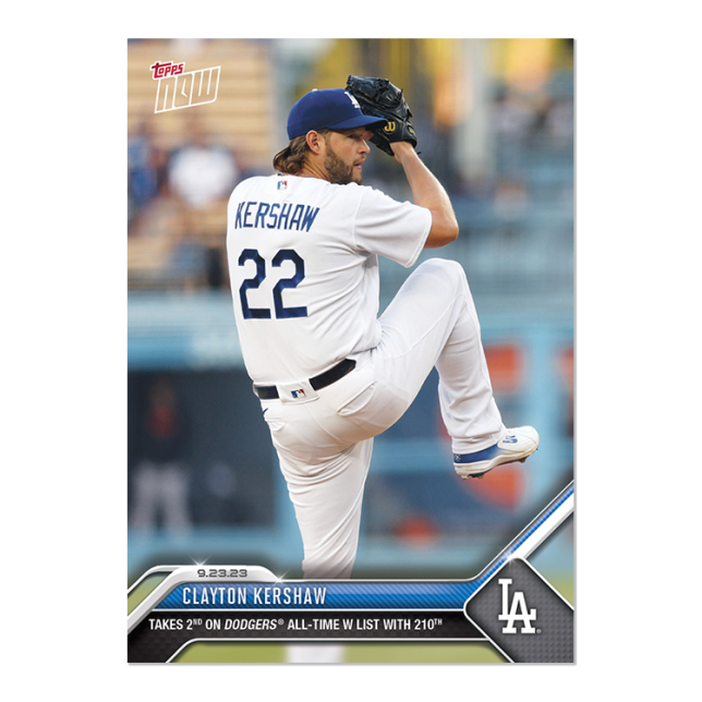 2023 Topps Now #910 Clayton Kershaw