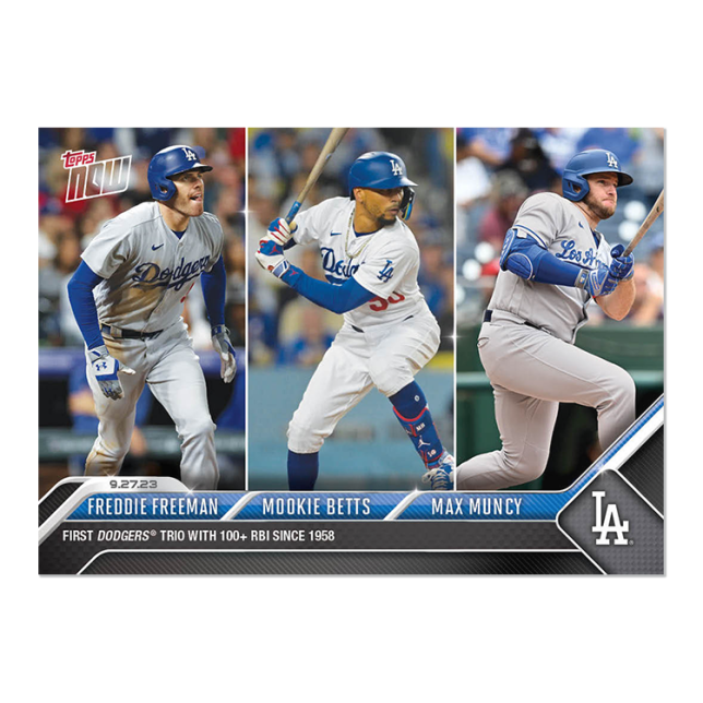 2023 Topps Now #926 Freddie Freeman/Max Muncy/Mookie Betts