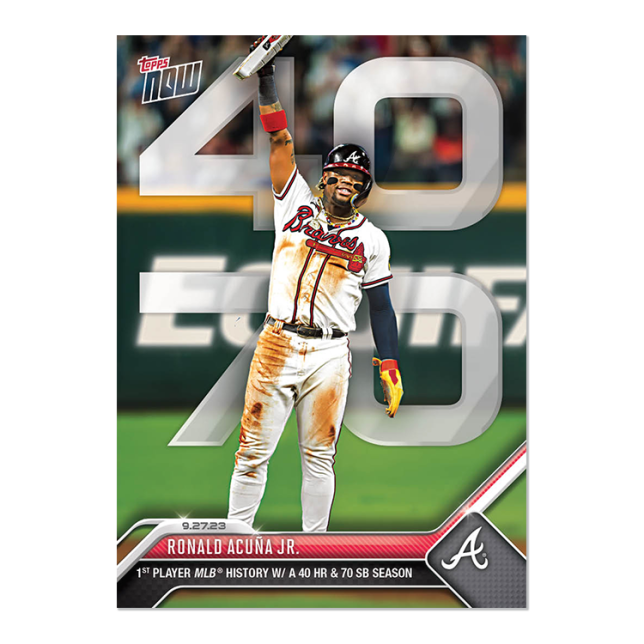 2023 Topps Now #927 Ronald Acuña Jr.