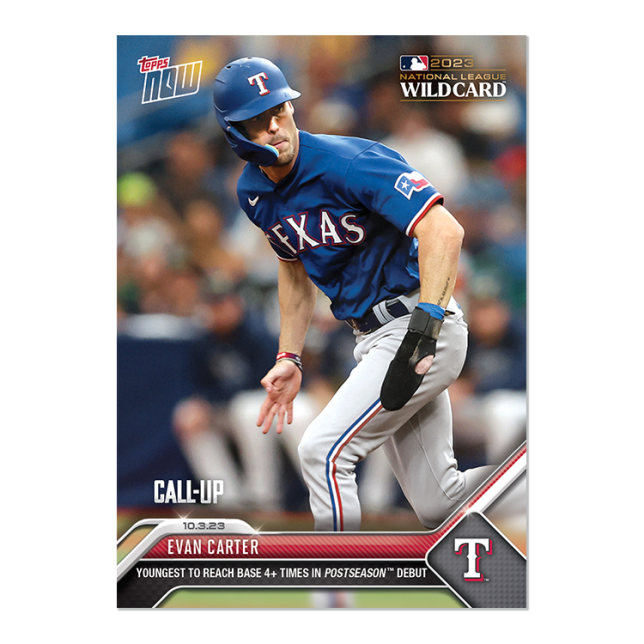2023 Topps Now #958 Evan Carter CALL UP