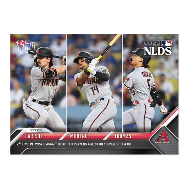 2023 Topps Now #976 Corbin Carroll/ Gabriel Moreno/ Alek Thomas