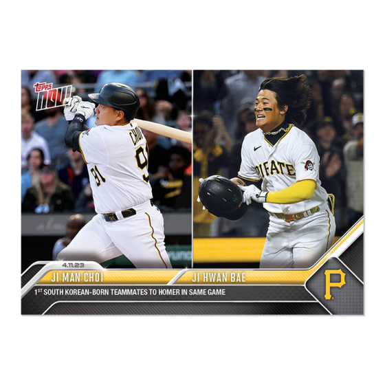 2023 Topps Now #99 Ji Man Choi/Ji Hwan Bae