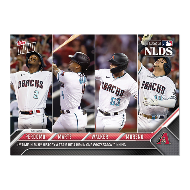 2023 Topps Now #996 Geraldo Perdomo/ Ketel Marte/ Christian Walker/ Gabriel Moreno
