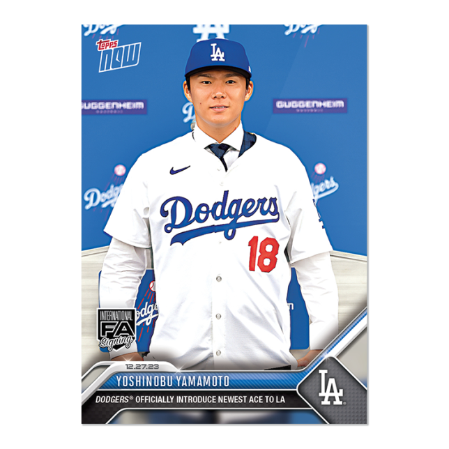 2023 Topps Now #OS-25 Yoshinobu Yamamoto