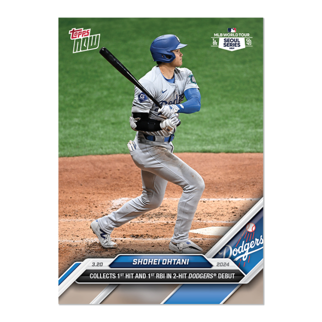 2024 Topps Now #1 Shohei Ohtani