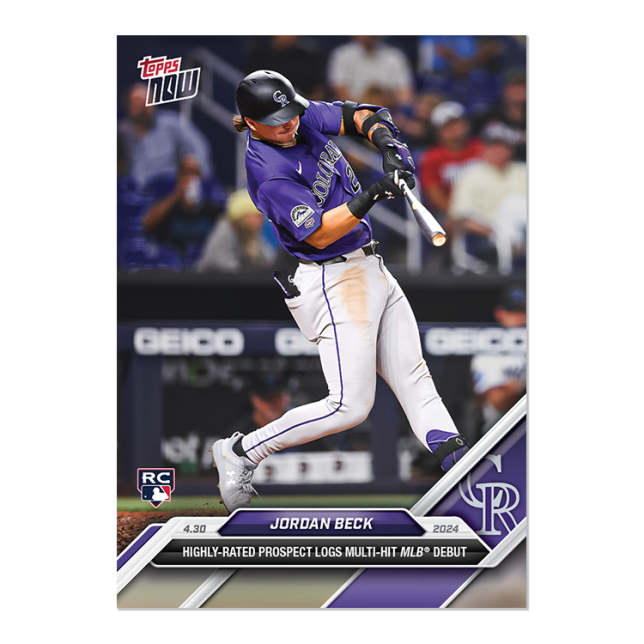 2024 Topps Now #137 Jordan Beck
