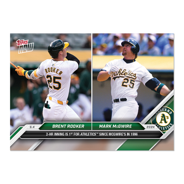 2024 Topps Now #157 Brent Rooker/Mark McGwire