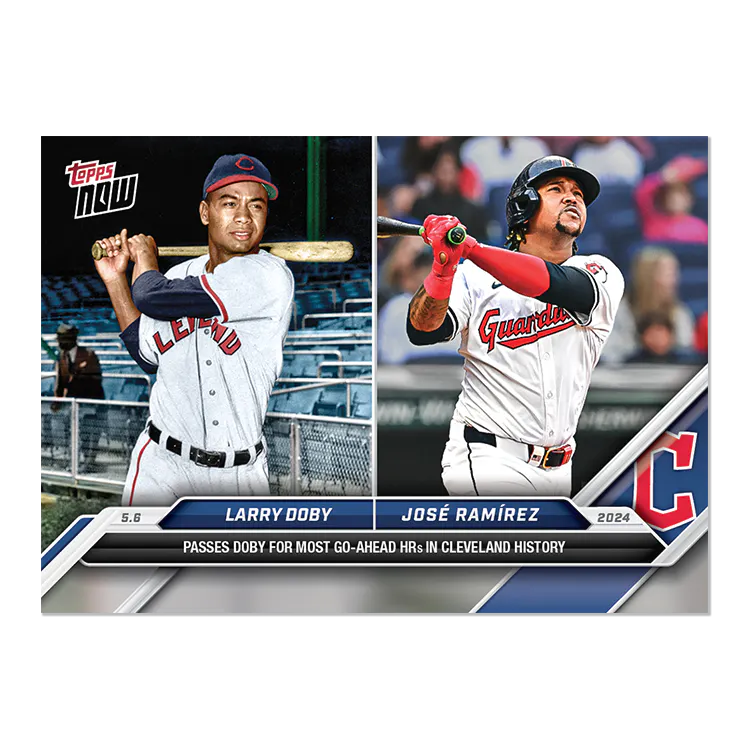 2024 Topps Now #163 José Ramírez/Larry Doby