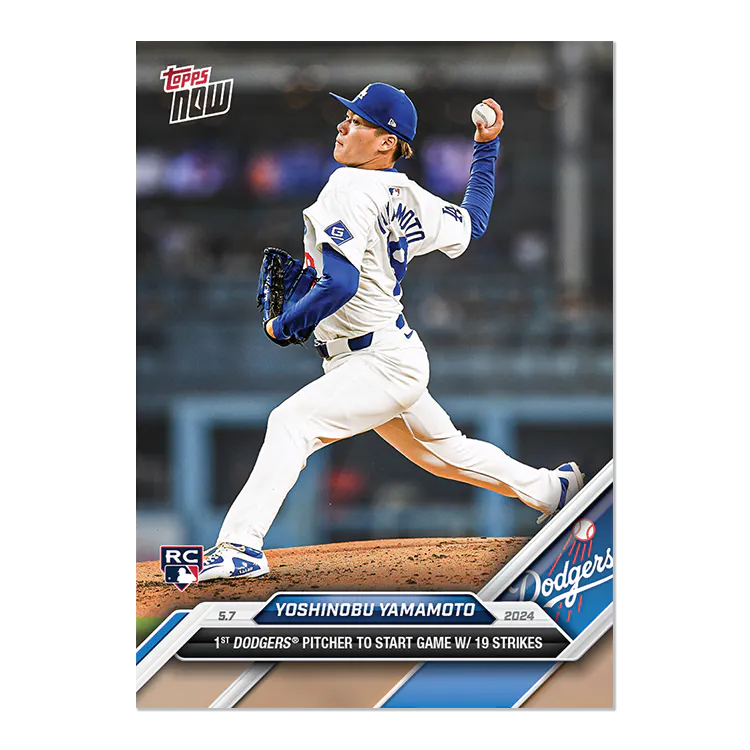 2024 Topps Now #167 Yoshinobu Yamamoto