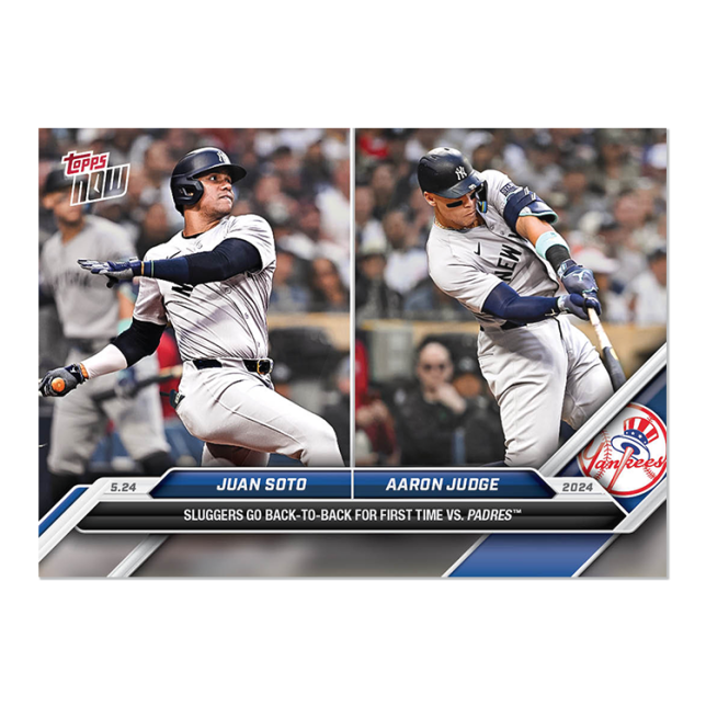2024 Topps Now #232 Juan Soto/Aaron Judge