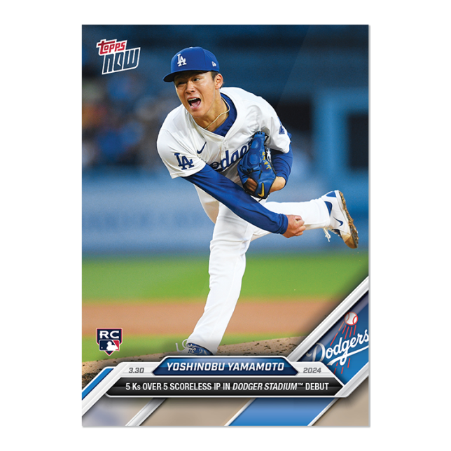 2024 Topps Now #24 Yoshinobu Yamamoto