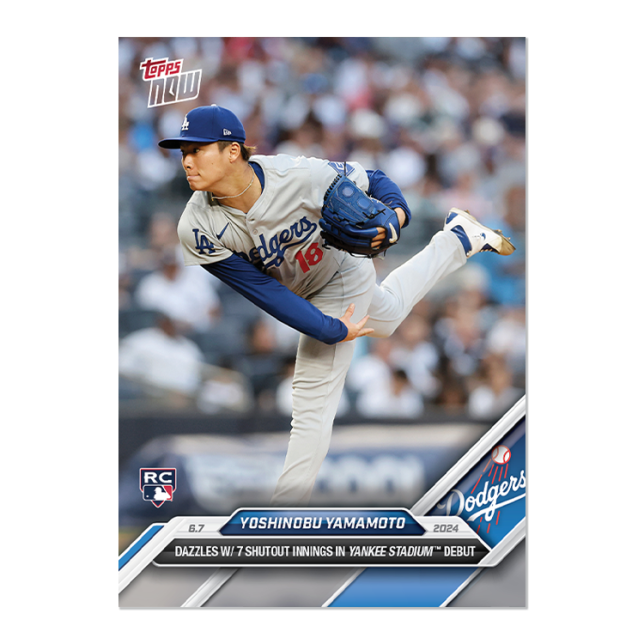2024 Topps Now #270 Yoshinobu Yamamoto