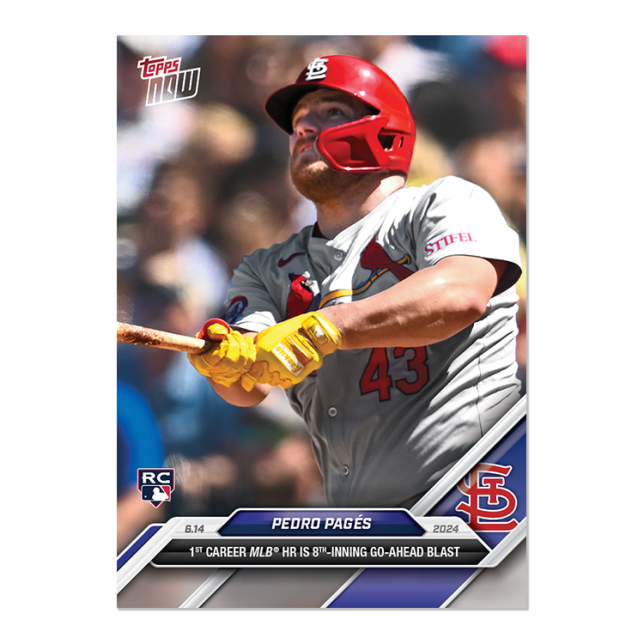 2024 Topps Now #298 Pedro Pagés