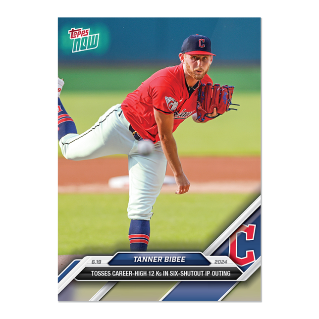 2024 Topps Now #318 Tanner Bibee