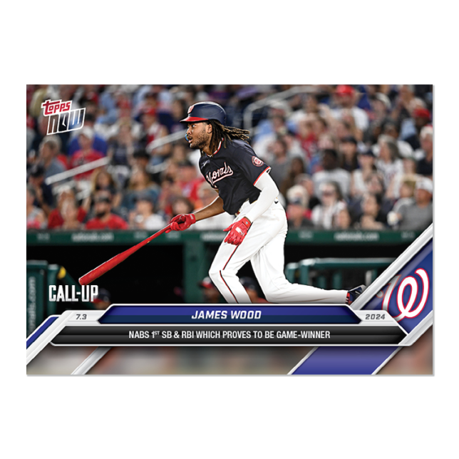 2024 Topps Now #373 James Wood