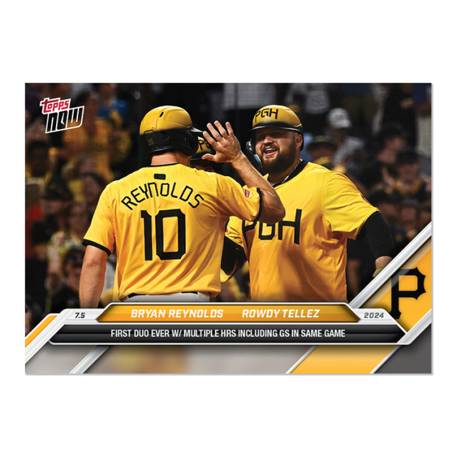 2024 Topps Now #380 Bryan Reynolds/Rowdy Tellez
