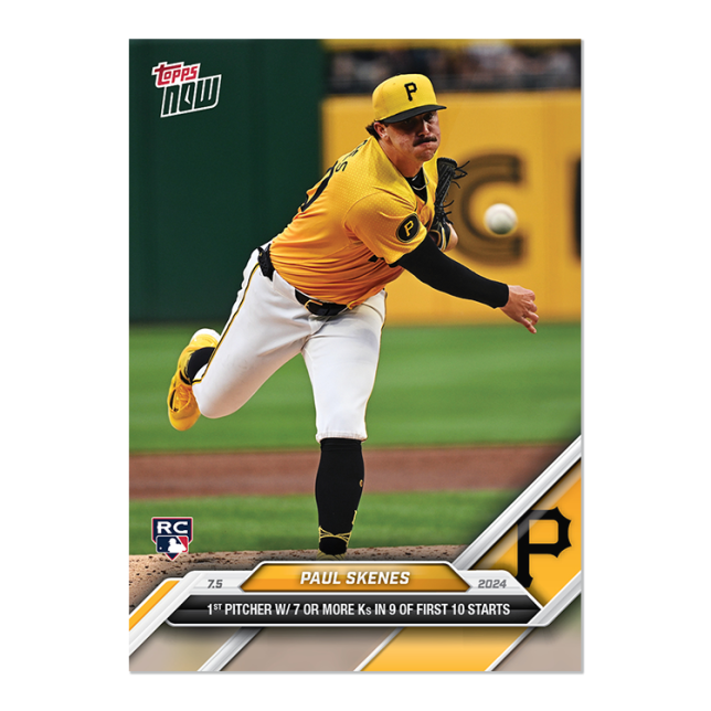 2024 Topps Now #381 Pual Skenes