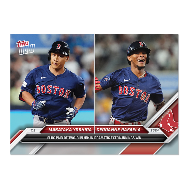 2024 Topps Now #383 Masataka Yoshida/Ceddanne Rafaela