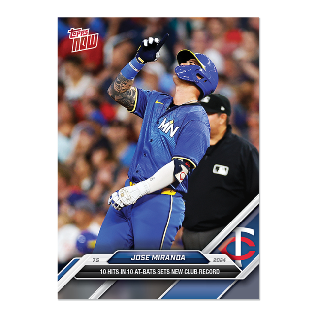 2024 Topps Now #384 Jose Miranda