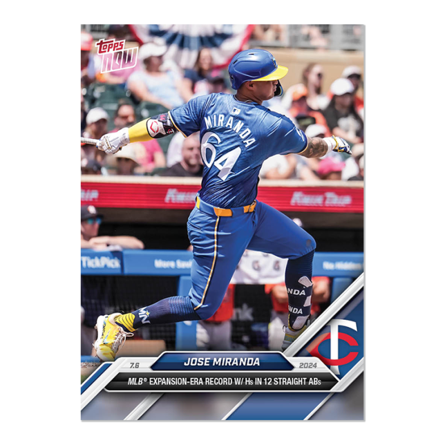2024 Topps Now #389 Jose Miranda