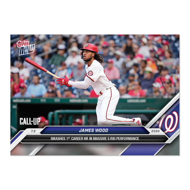 2024 Topps Now #392 James Wood