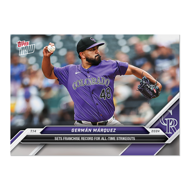 2024 Topps Now #421 Germán Márquez