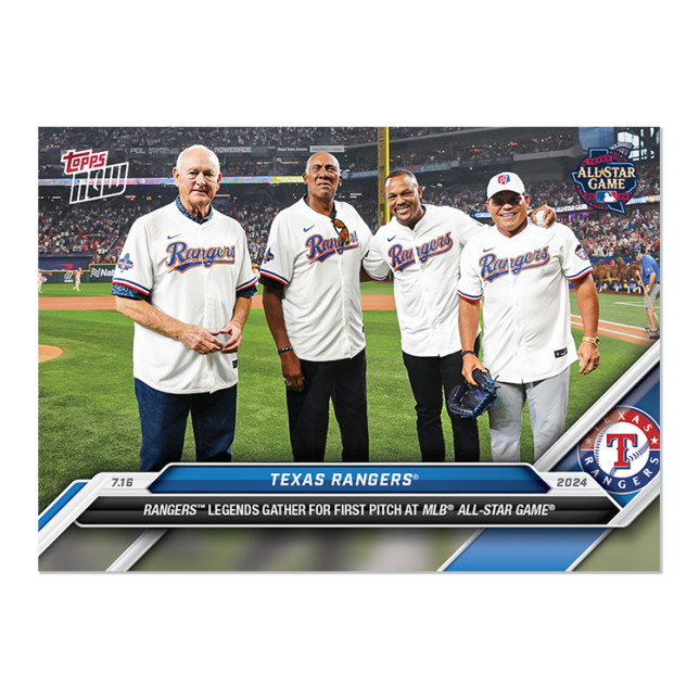 2024 Topps Now #439 Texas Beltre, Ryan, Rodriguez and Jenkins