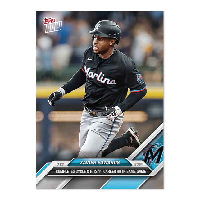2024 Topps Now #485 Xavier Edwards
