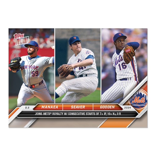 2024 Topps Now #515 Sean Manaea/Tom Seaver/Dwight Gooden