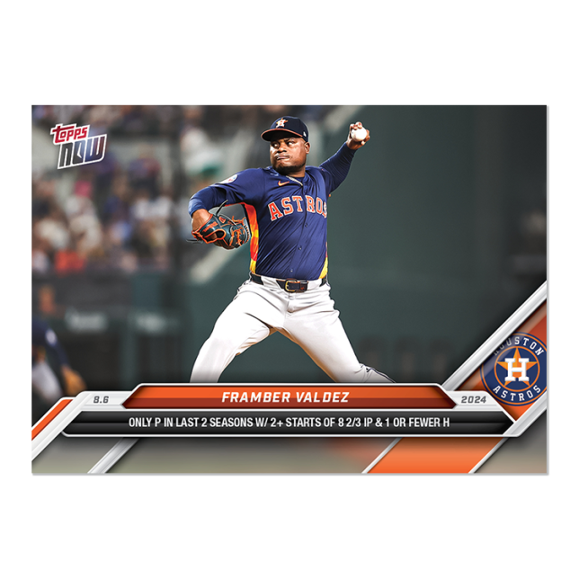 2024 Topps Now #524 Framber Valdez