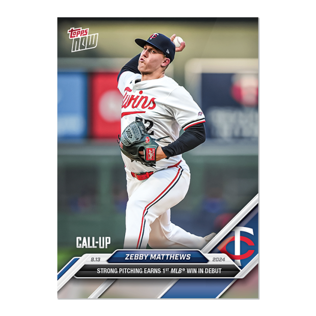 2024 Topps Now #551 Zebby Matthews