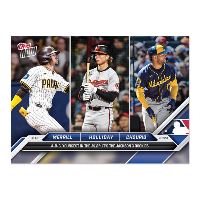 2024 Topps Now #62 Jackson Holliday/Jackson Merrill/Jackson Chourio