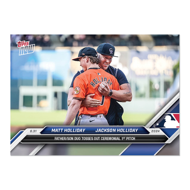 2024 Topps Now #625 Matt Holliday/Jackson Holliday