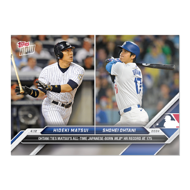 2024 Topps Now #70 Hideki Matsui/Shohei Ohtani