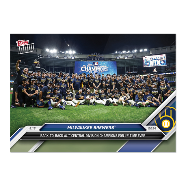 2024 Topps Now #715 Milwaukee Brewers
